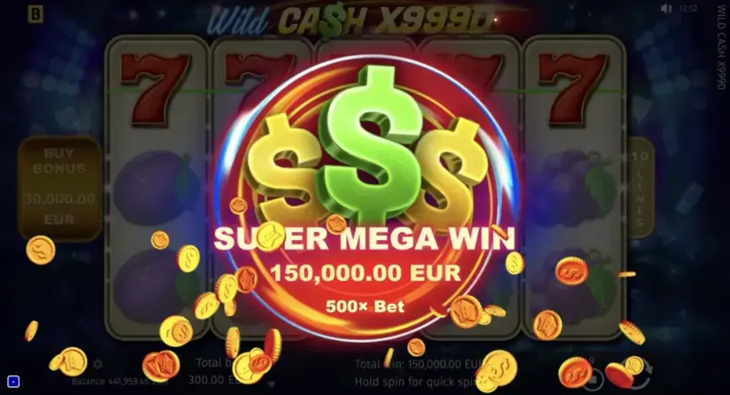 Wild Cash x9990 slot screenshot 8