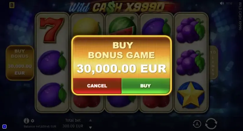 Wild Cash x9990 slot screenshot 9