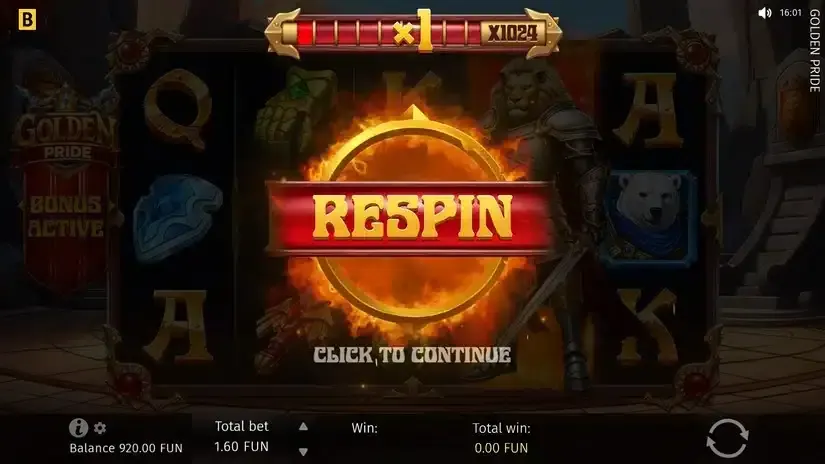 Golden Pride slot screenshot 3