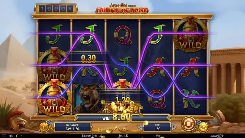 Legion Gold and the Sphinx of Dead slot screenshot 3