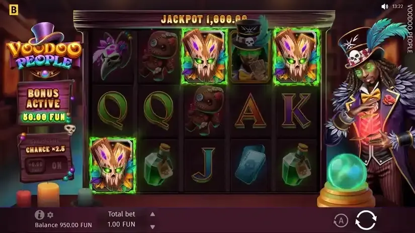 Voodoo People slot screenshot 2