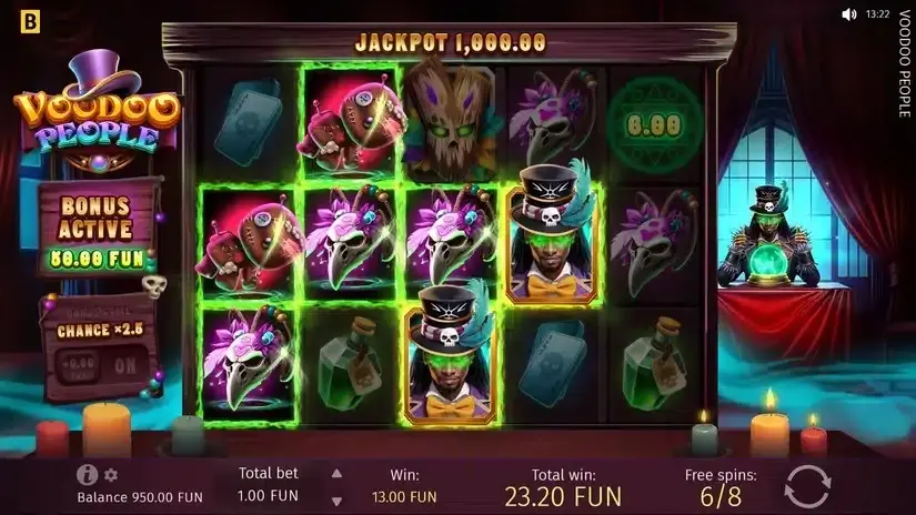 Voodoo People slot screenshot 5