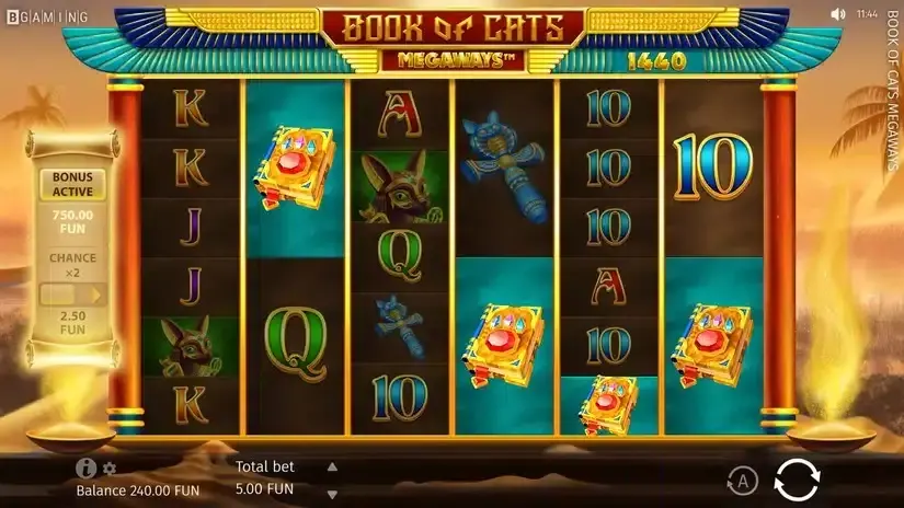 Book of Cats MEGAWAYS slot screenshot 4