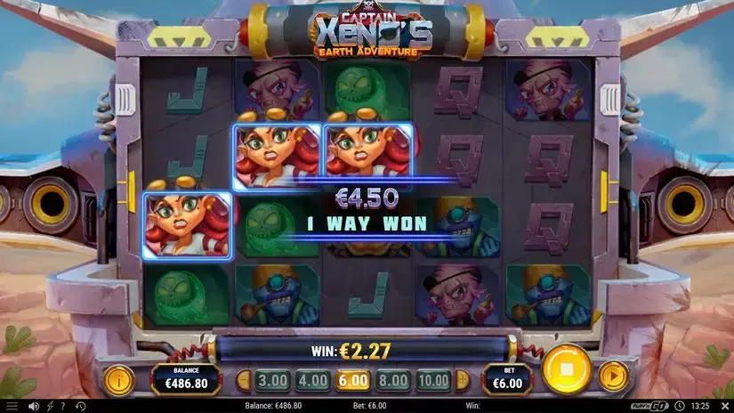 Captain Xenos Earth Adventure slot screenshot 3