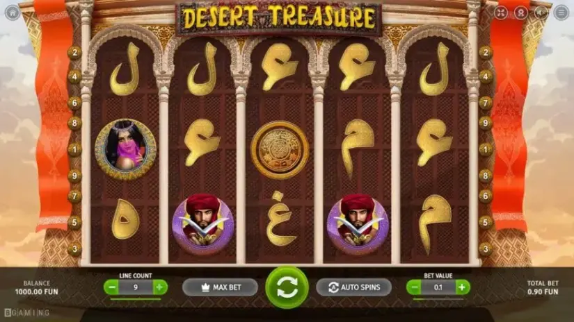Desert Treasure slot screenshot 
