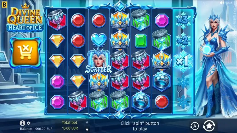 Divine Queen: Heart of Ice slot screenshot 6