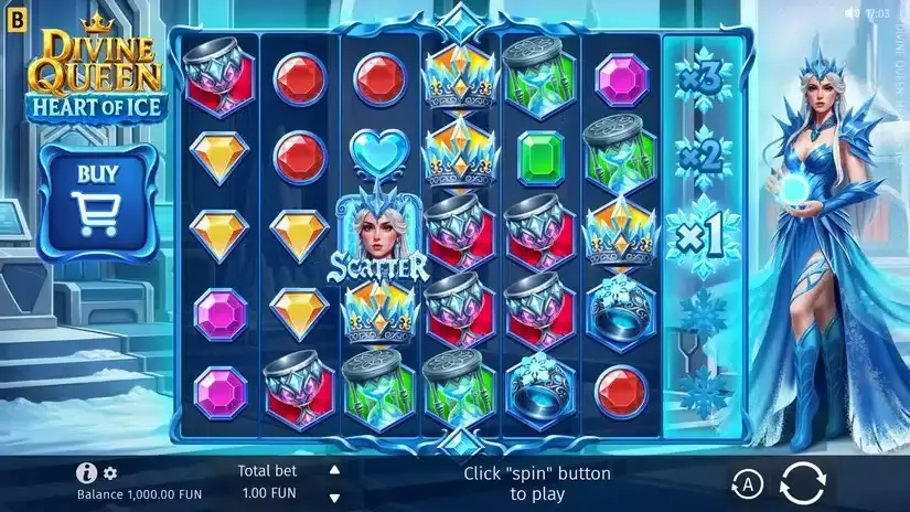 Divine Queen: Heart of Ice slot screenshot 
