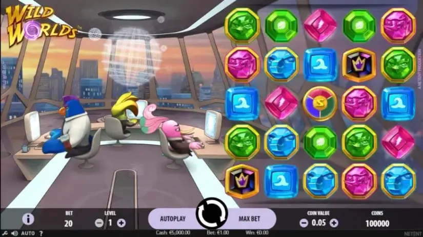 Wild Worlds slot screenshot 
