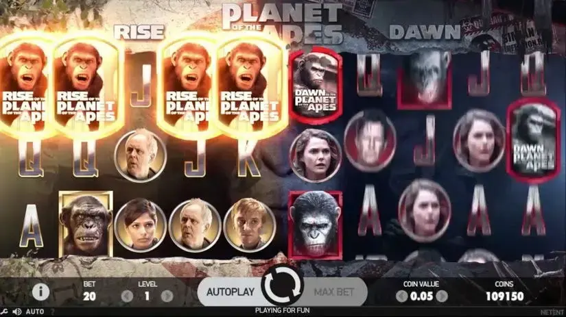 Planet of the Apes slot screenshot 