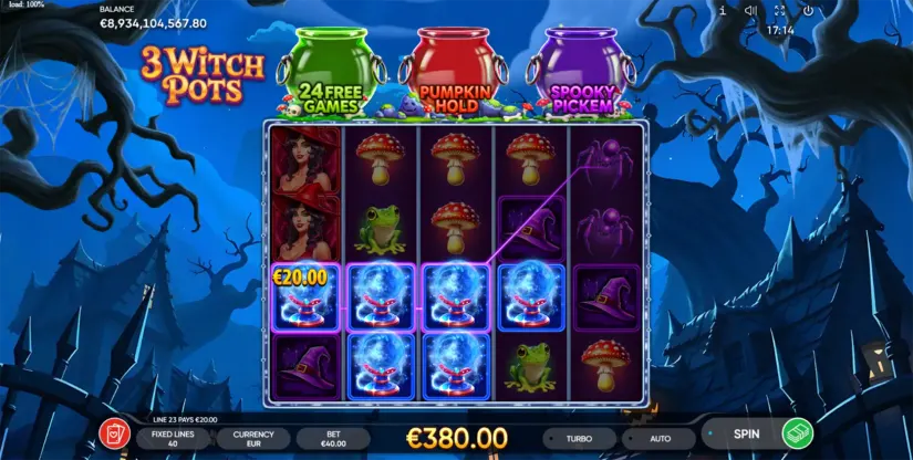 3 Witch Pots slot screenshot 9