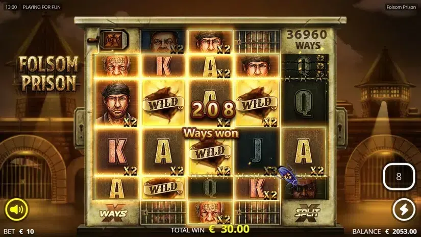 Folsom Prison slot screenshot 7