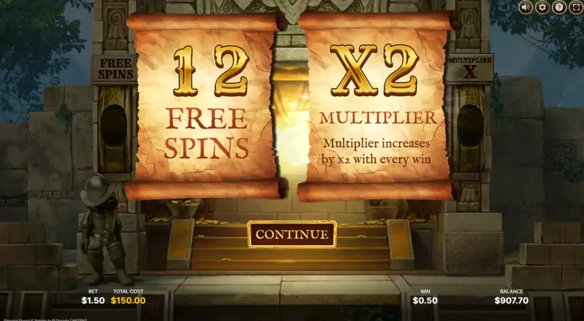 Gonzo’s Quest 2 slot screenshot 10
