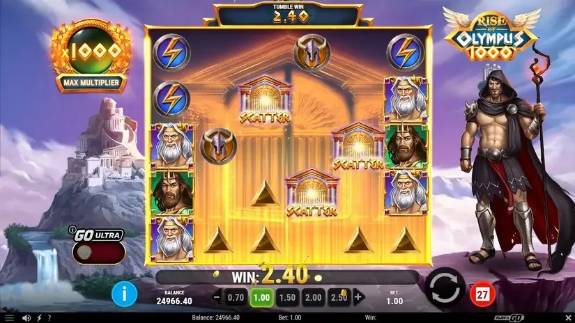 Rise of Olympus 1000 slot screenshot 4