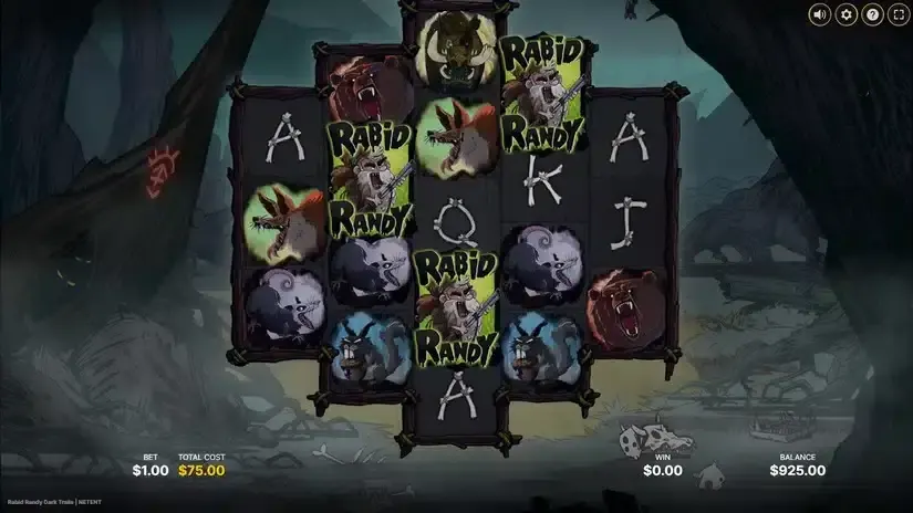Rabid Randy Dark Trails slot screenshot 2