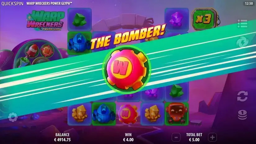 Warp Wreckers Power Glyph slot screenshot 4