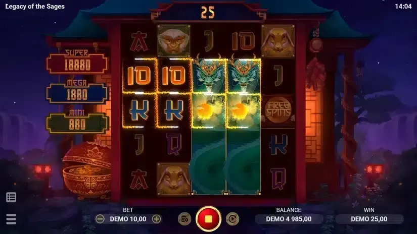 Legacy of the Sages slot screenshot 3