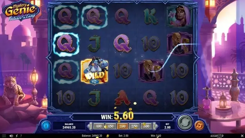 Mystery Genie Fortunes of the Lamp slot screenshot 4