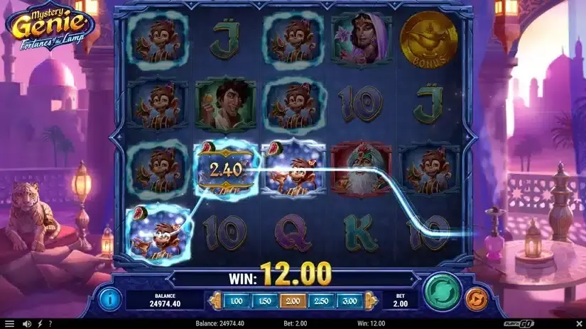 Mystery Genie Fortunes of the Lamp slot screenshot 3