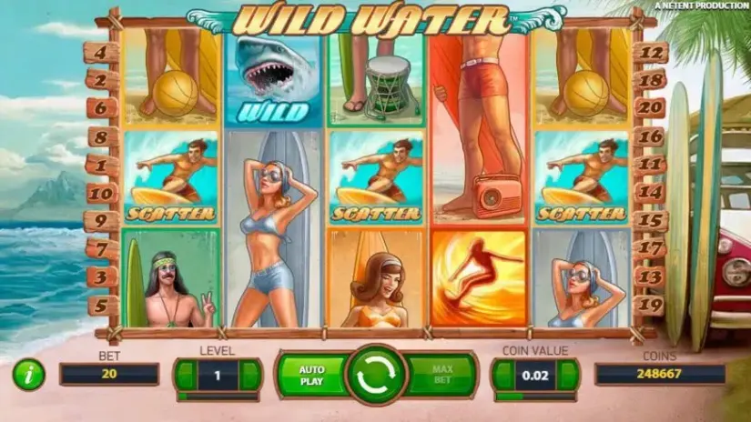 Wild Water slot screenshot 