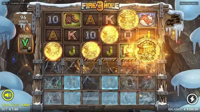 Fire in the Hole 3 slot screenshot 2