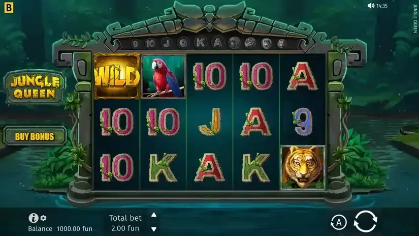 Jungle Queen slot screenshot 