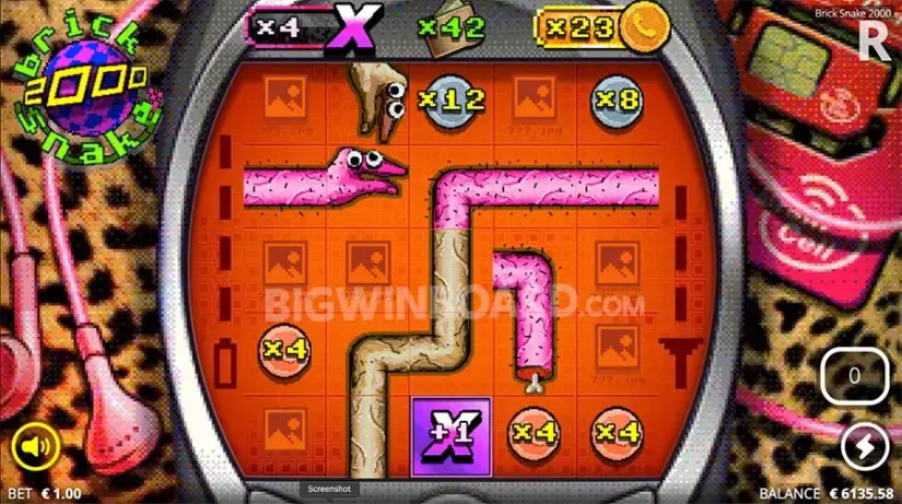 Brick Snake 2000 slot screenshot 9