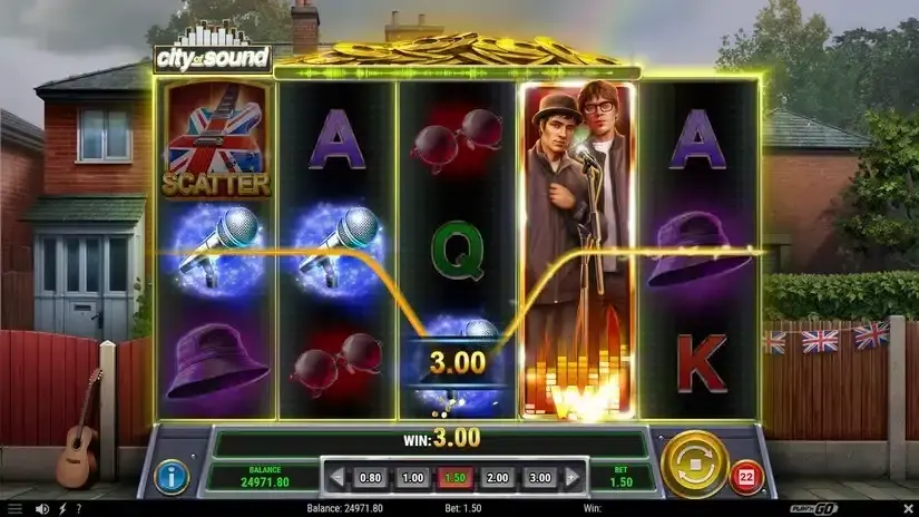 City of Sound slot screenshot 4