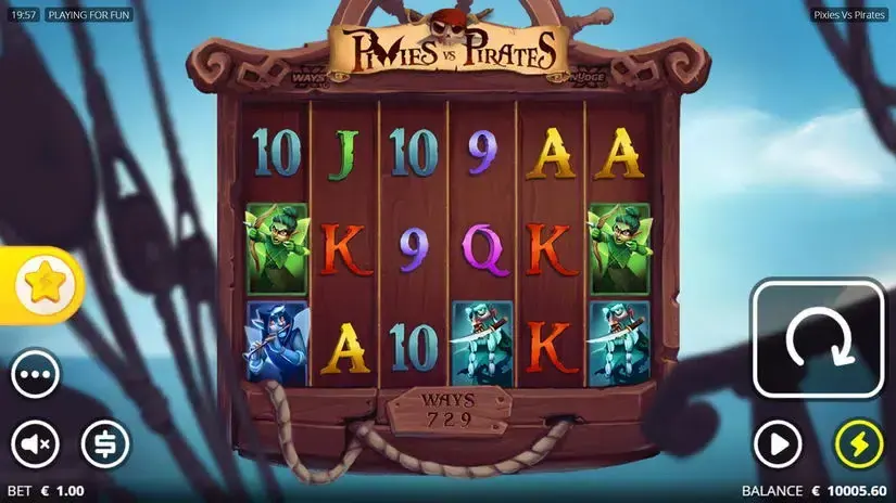 Pixies Vs Pirates slot screenshot 