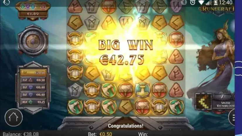 Viking Runecraft slot screenshot 
