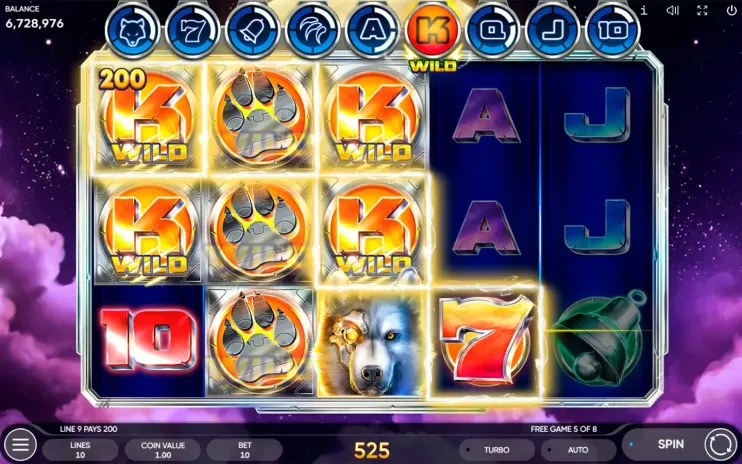 Cyber Wolf slot screenshot 10