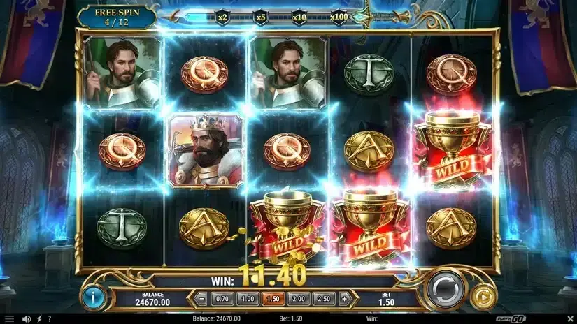The Sword and the Grail Excalibur slot screenshot 5