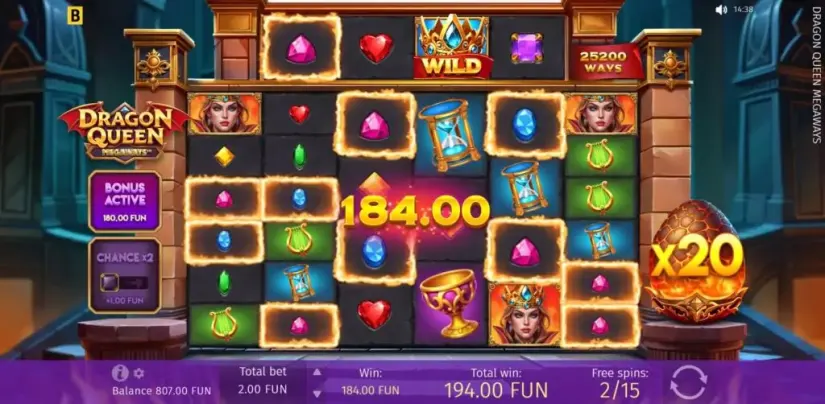 Dragon Queen MEGAWAYS slot screenshot 7