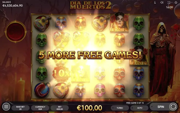 Dia de Los Muertos 2 slot screenshot 7