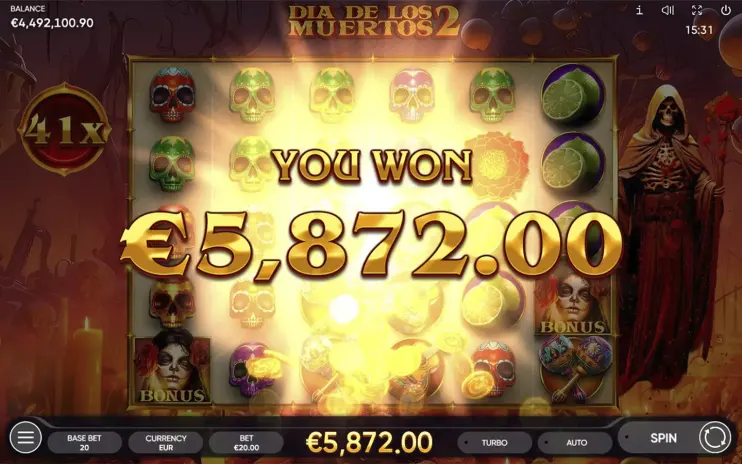 Dia de Los Muertos 2 slot screenshot 9