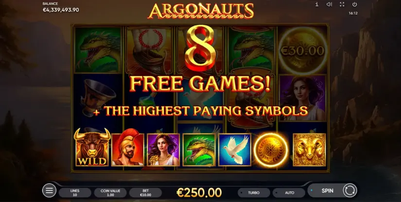 Argonauts slot screenshot 8