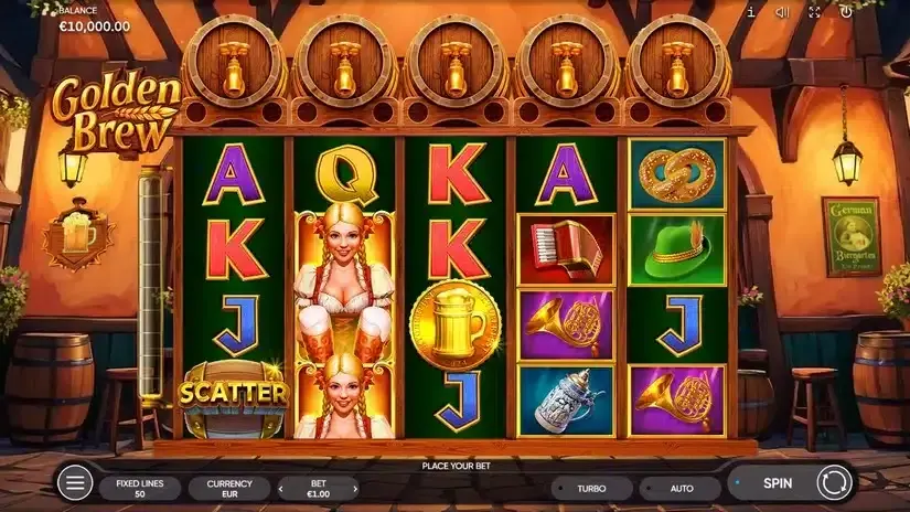 Golden Brew slot screenshot 