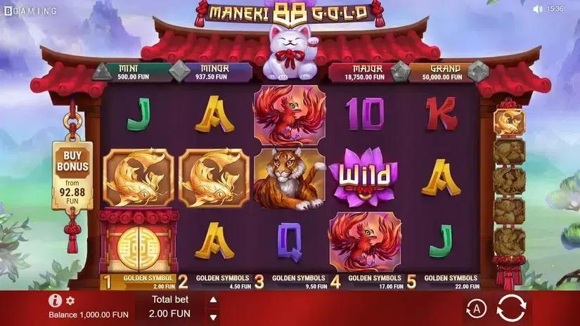 Maneki 88 Gold slot screenshot 