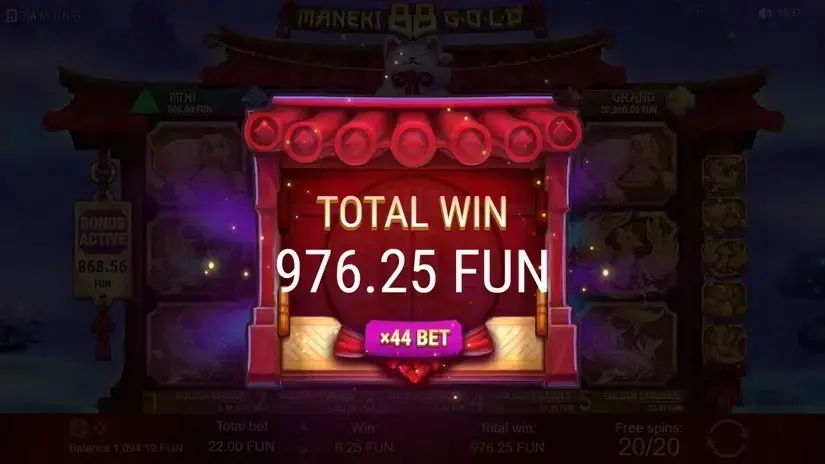 Maneki 88 Gold slot screenshot 9