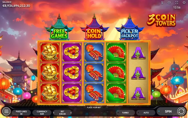 3 Coin Towers slot screenshot 6