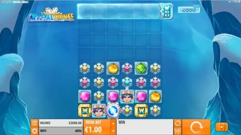 Crystal Prince slot screenshot 