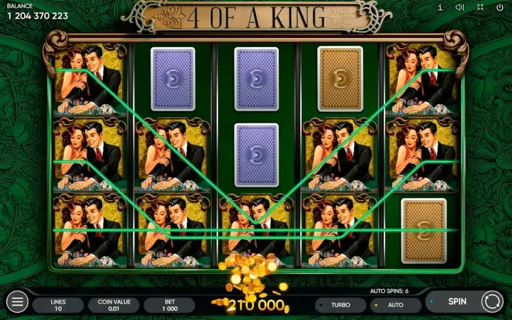 4 Of A King slot screenshot 4