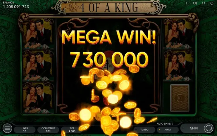 4 Of A King slot screenshot 7