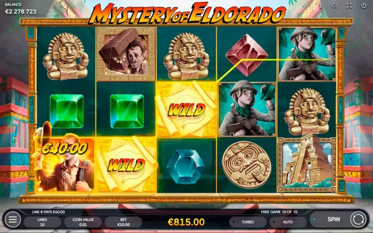 Mystery of Eldorado slot screenshot 6