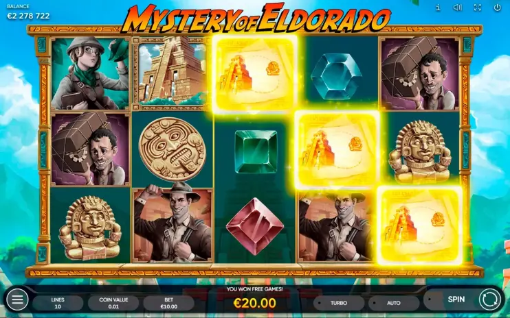 Mystery of Eldorado slot screenshot 9