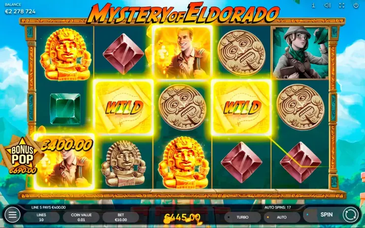 Mystery of Eldorado slot screenshot 10