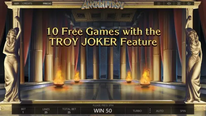 Ancient Troy slot screenshot 3