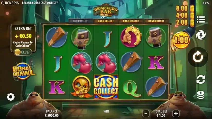 Brawlers Bar Cash Collect slot screenshot 1