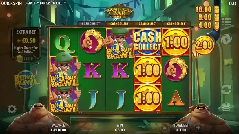Brawlers Bar Cash Collect slot screenshot 2