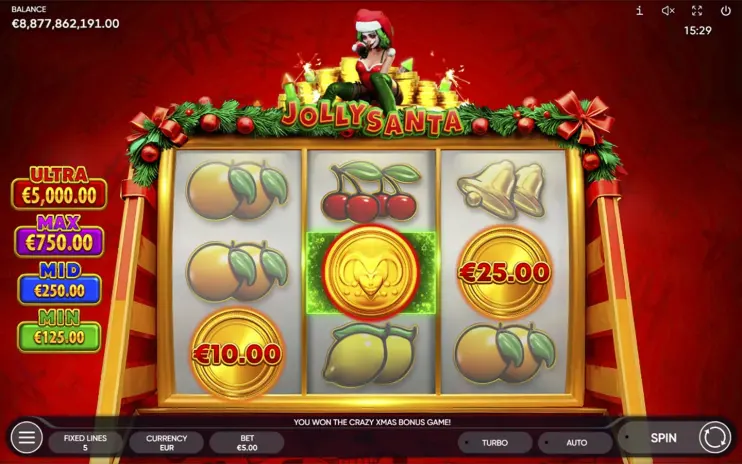 Jolly Santa slot screenshot 6