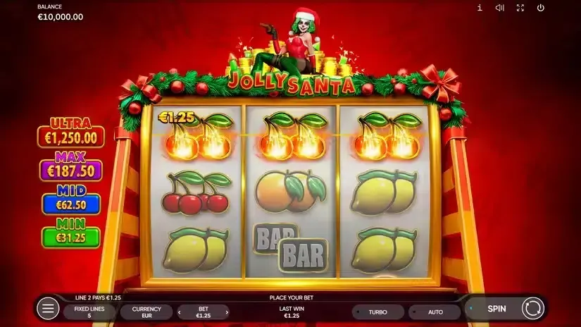 Jolly Santa slot screenshot 